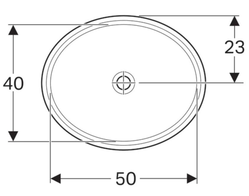 Geberit VariForm 500.755.01.2 Габаритні розміри