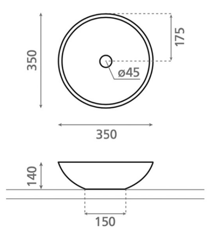 Bathco Castellon 4015 Габаритні розміри