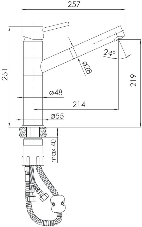 Imprese Pivot LB f03408501AA Габаритные размеры