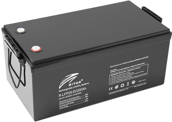 Акумуляторна батарея Ritar LiFePO4 R-LFP 25.6V 200Ah