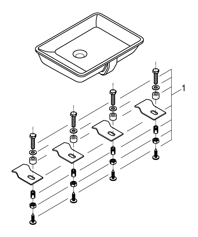 Grohe Cube Ceramic 3948000H Габаритні розміри