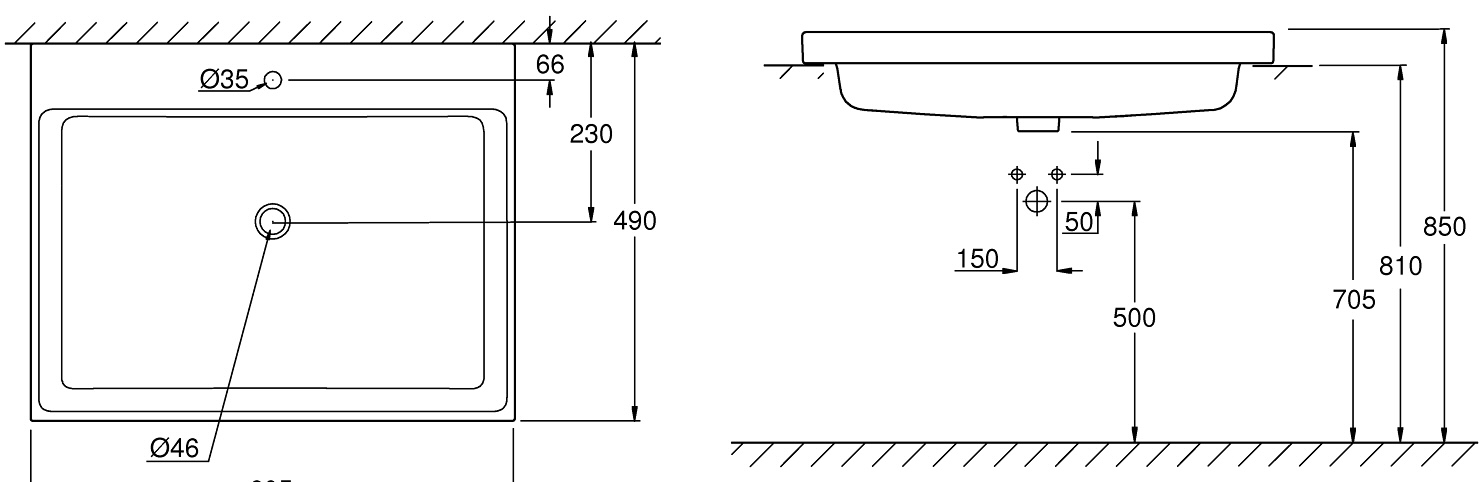 Grohe Cube Ceramic 3947900H Габаритні розміри