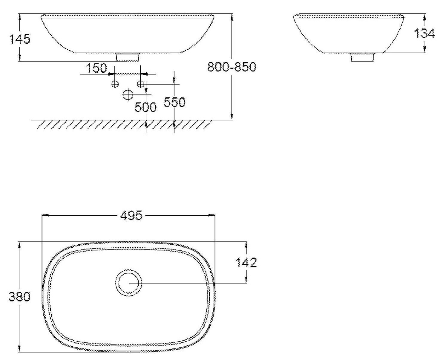 Grohe Eurostyle 39216000 Габаритні розміри