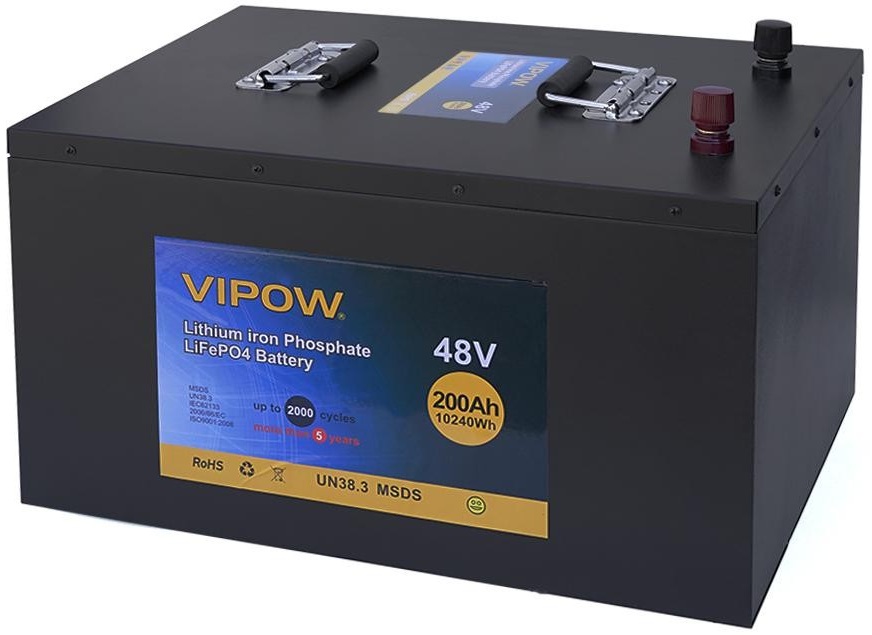 Vipow LiFePO4 51.2V 200Ah (LiFePO4512-200/100)