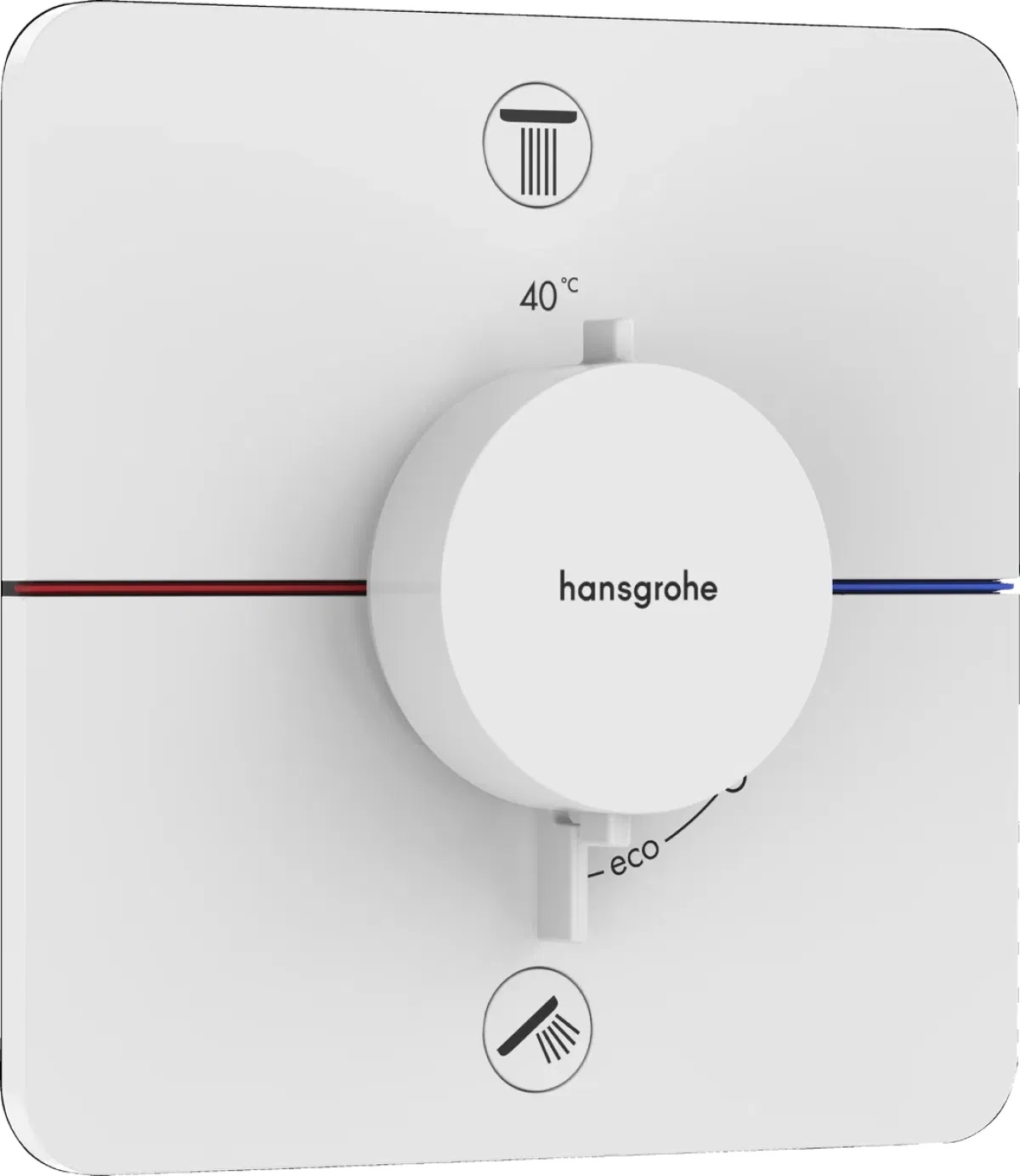 Зовнішня частина змішувача Hansgrohe ShowerSelect Comfort Q Matt White 15583700