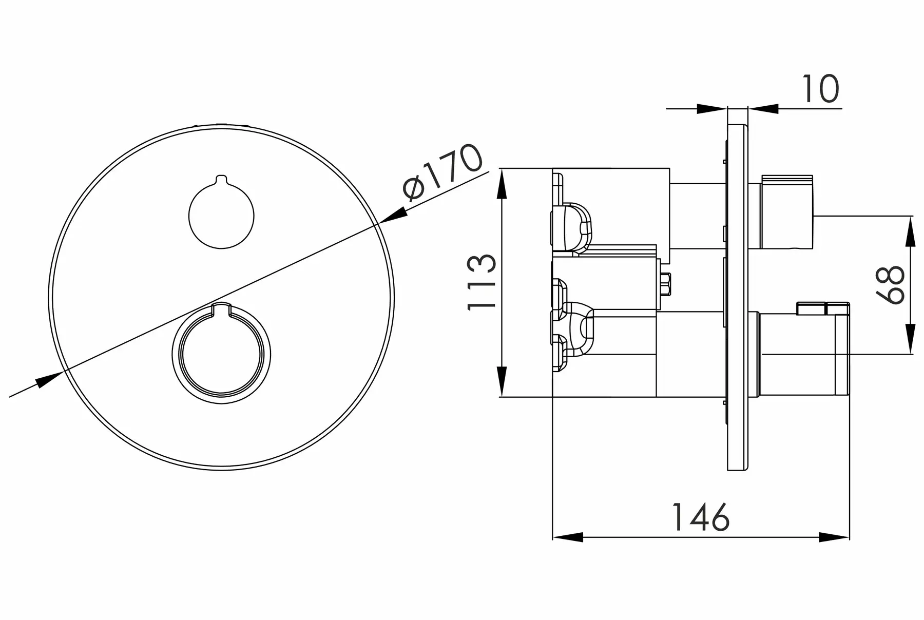 Imprese Kucera f04603401AC Габаритні розміри