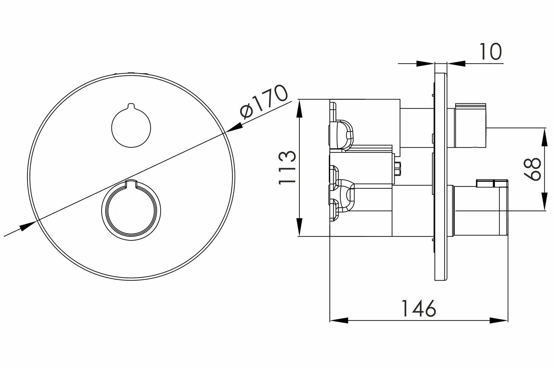 Imprese Kucera f04603401AD Габаритні розміри