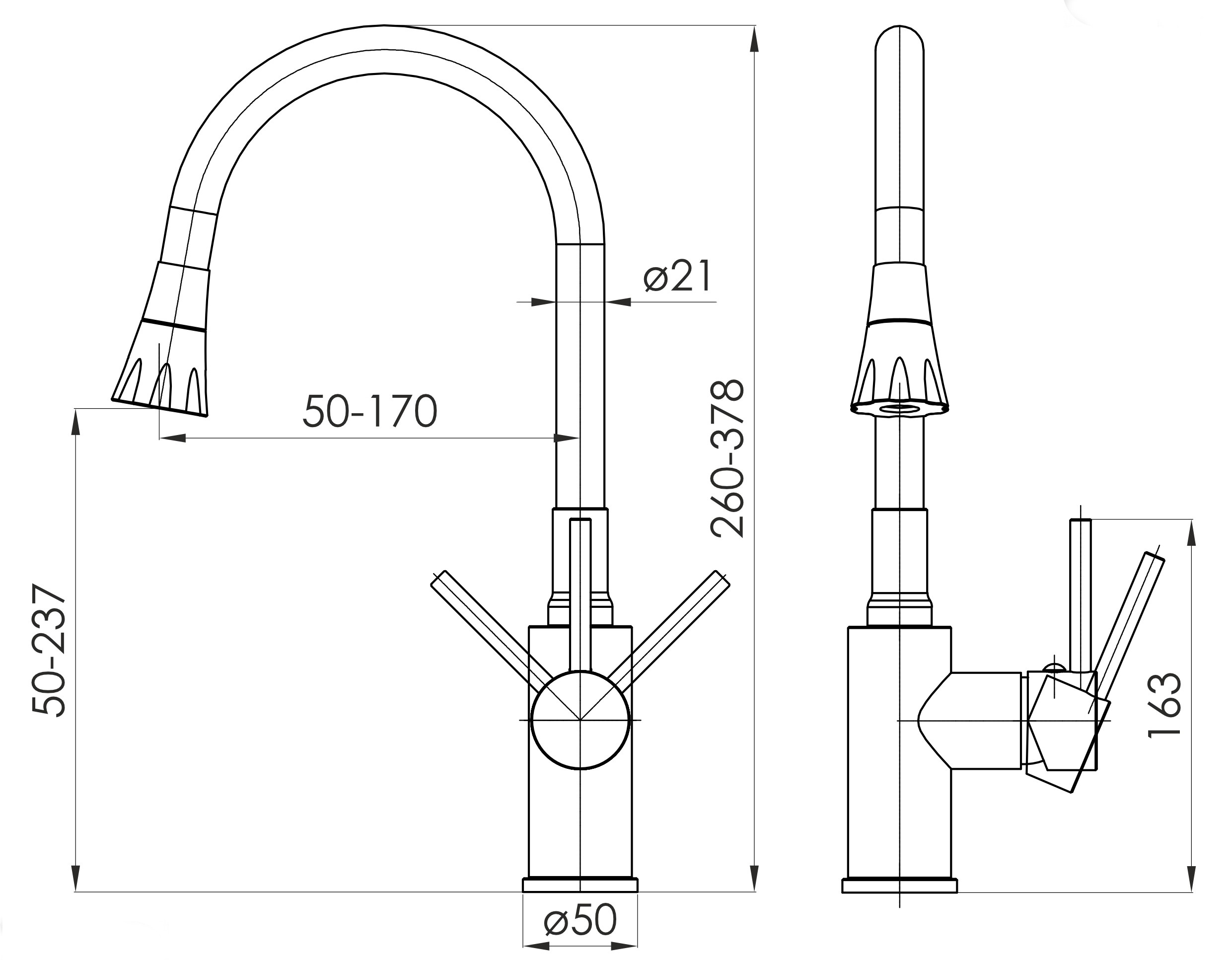 Imprese Argo-S f03409016ES (93076) Габаритные размеры