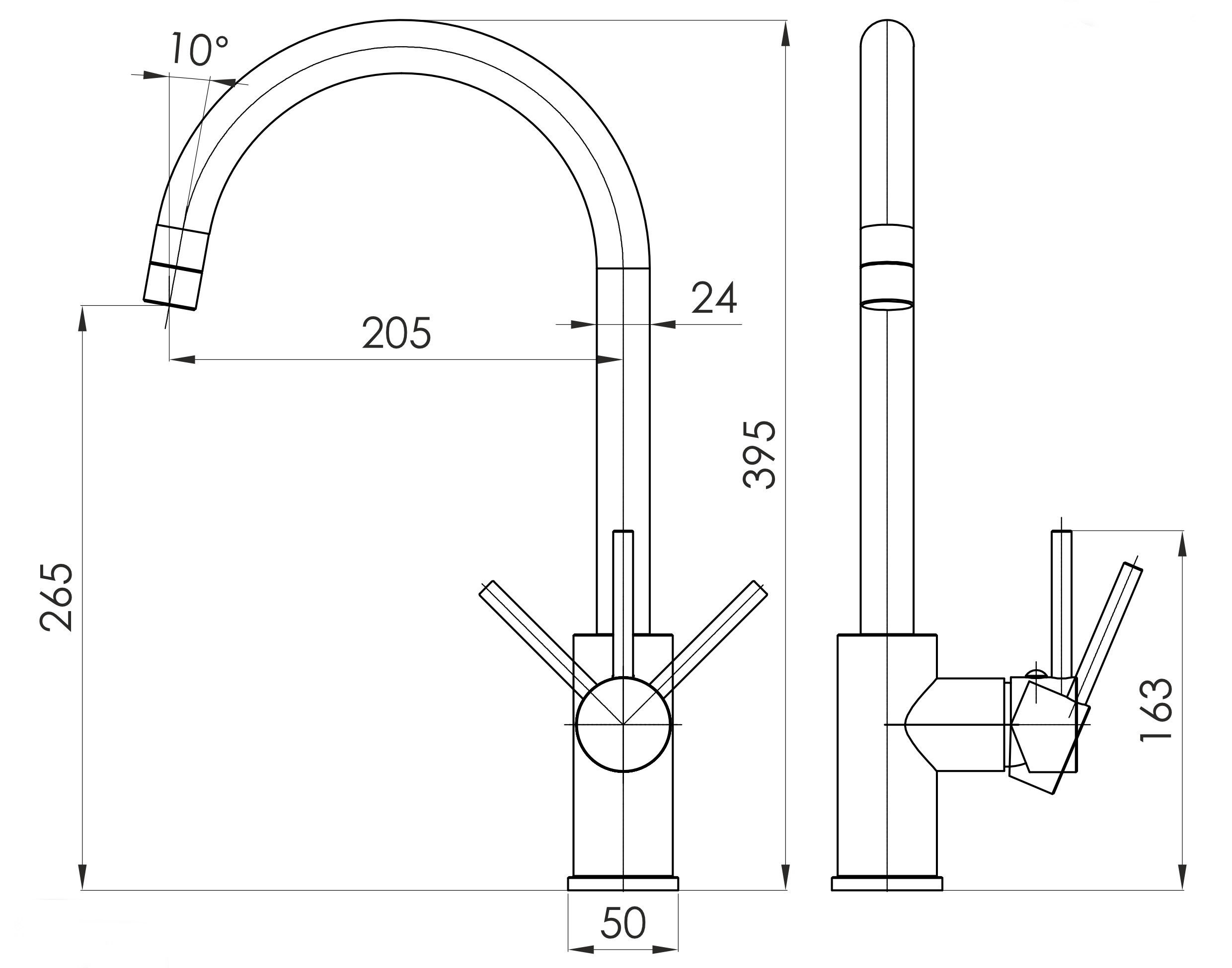 Imprese Argo-S f03409010CB (93958) Габаритные размеры