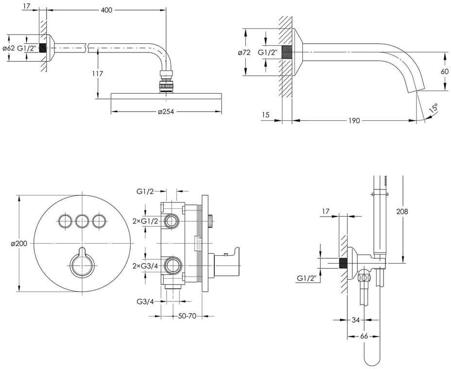 Imprese Smart Click ZMK101901227 Габаритні розміри