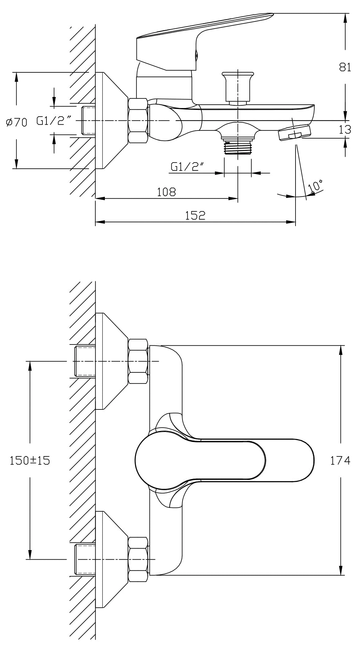 RJ First RBZ020-3 Габаритные размеры