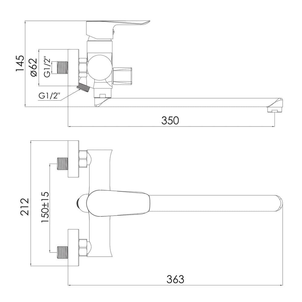 Imprese Vaclav f03206410AB Габаритные размеры