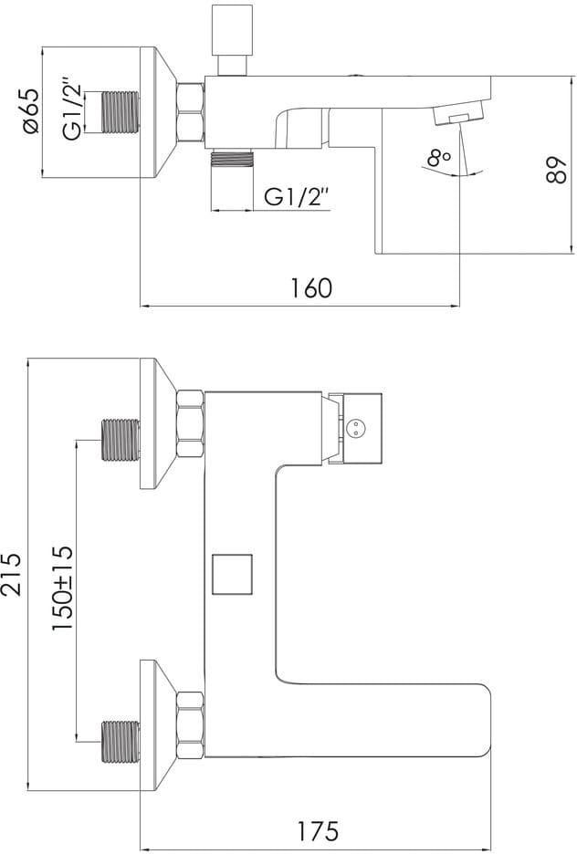 Imprese Karlov f03207610AA Габаритні розміри