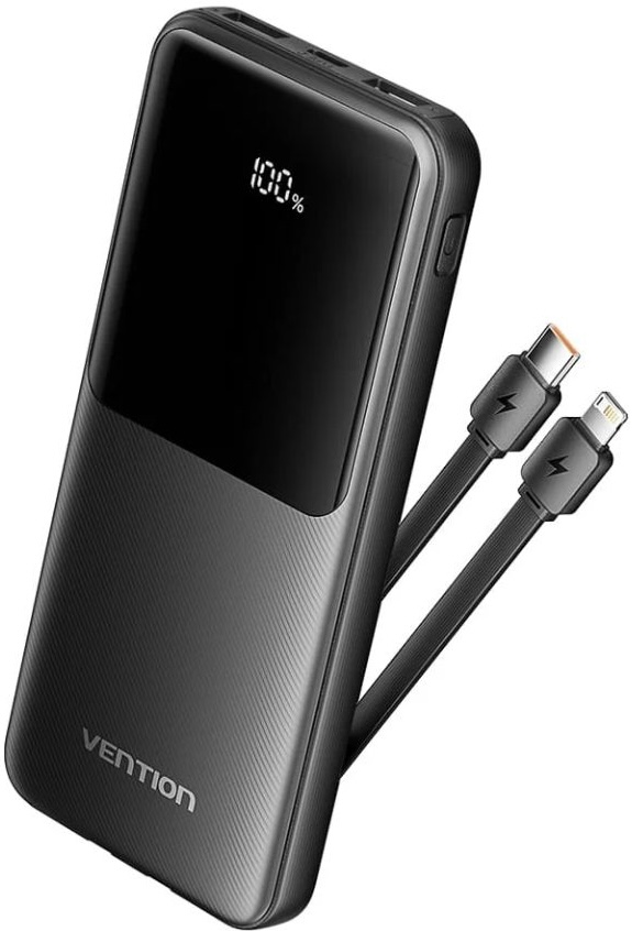 Характеристики повербанк Vention 10000mAh 22.5W 3A PD Black (FHOB0)