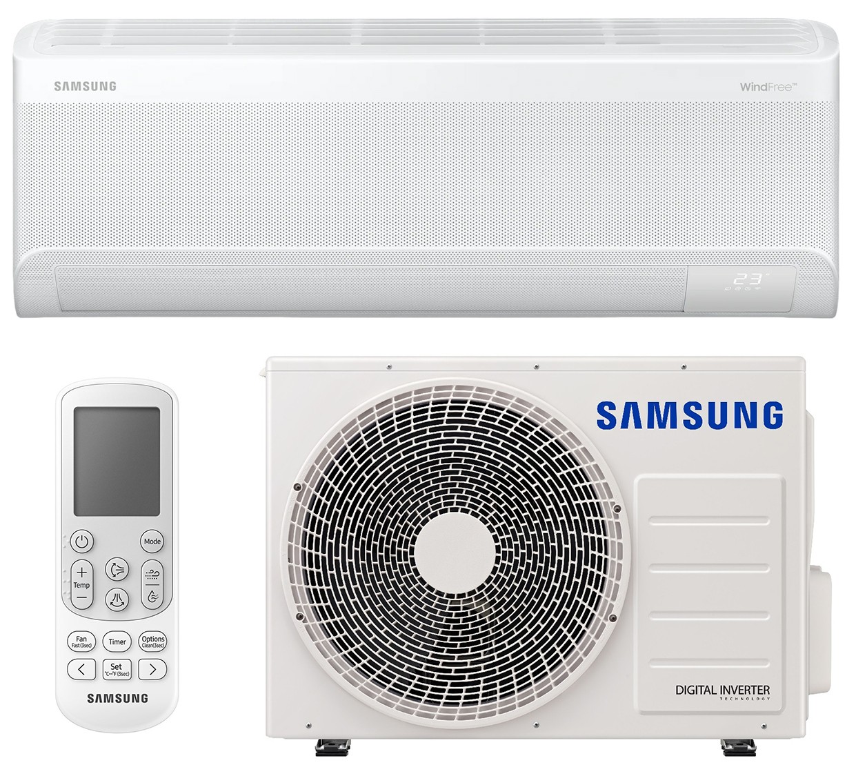 Кондиціонер спліт-система Samsung Geo WindFree S2 AR60F12C1BWNUA