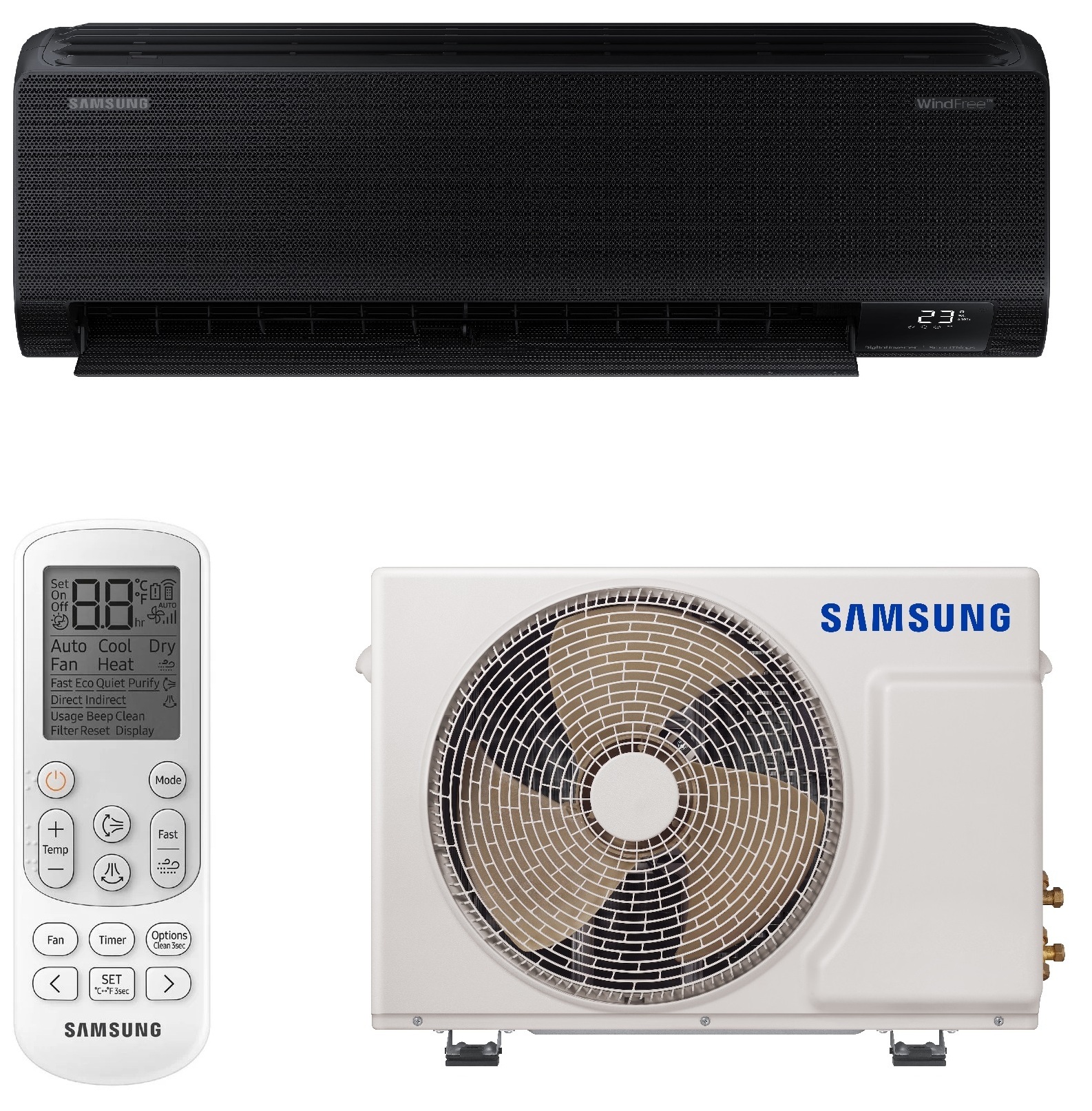 Кондиціонер спліт-система Samsung Black Diamond AR70F09C1BBNUA