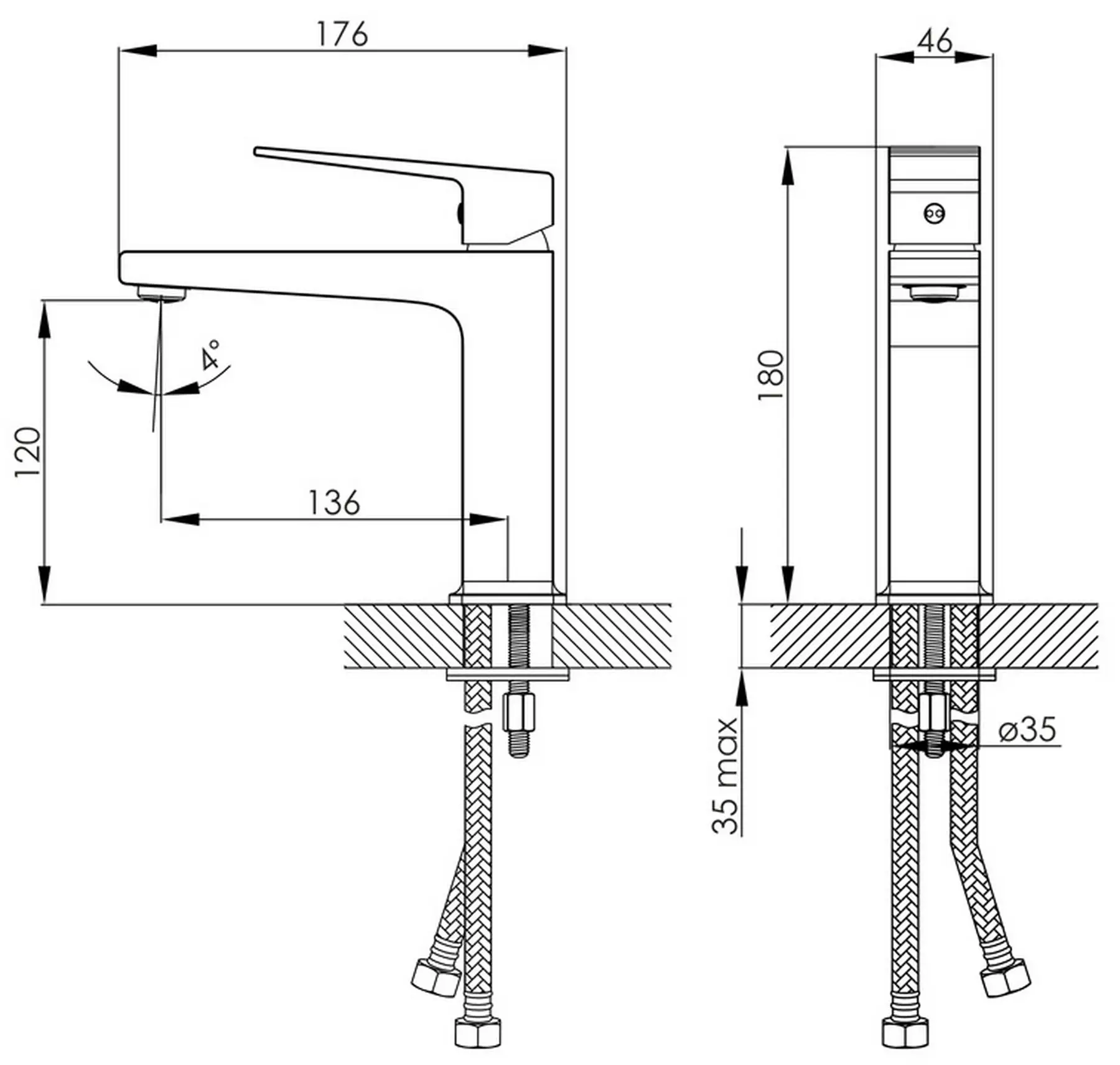 Imprese Violik f03510810AA Габаритні розміри