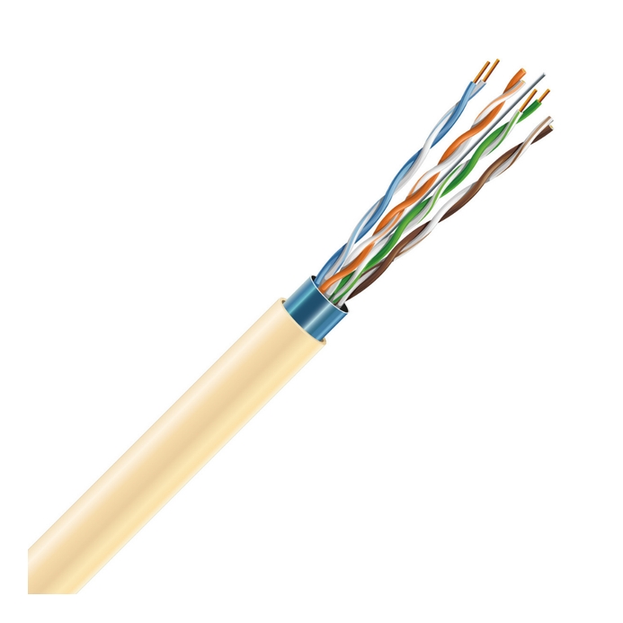 Кабель симетричний (вита пара) ЗЗКМ Cat 5e F/UTP 4x2x24AWG LSZH, 305 м (72568)