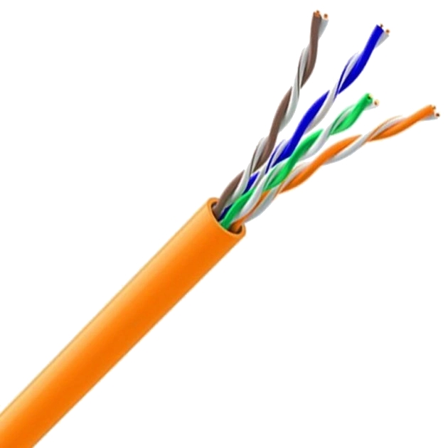 Кабель симетричний (вита пара) ЗЗКМ Cat 5e U/UTP 4x2x24AWG LSZH, 305 м (7091010)