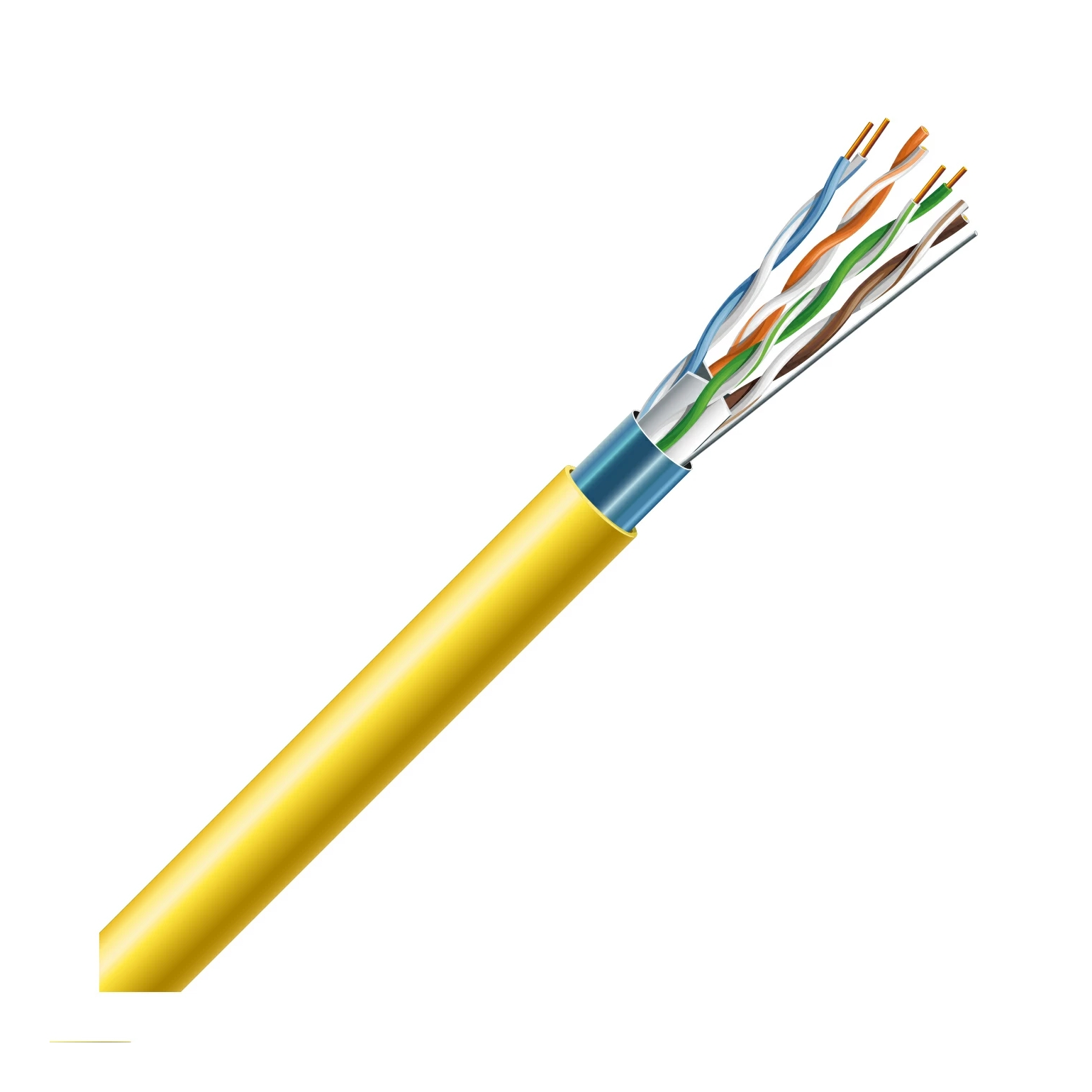 Кабель симетричний (вита пара) ЗЗКМ Cat 6 F/UTP 4х2х23AWG LSZH, 500 м (70910081)