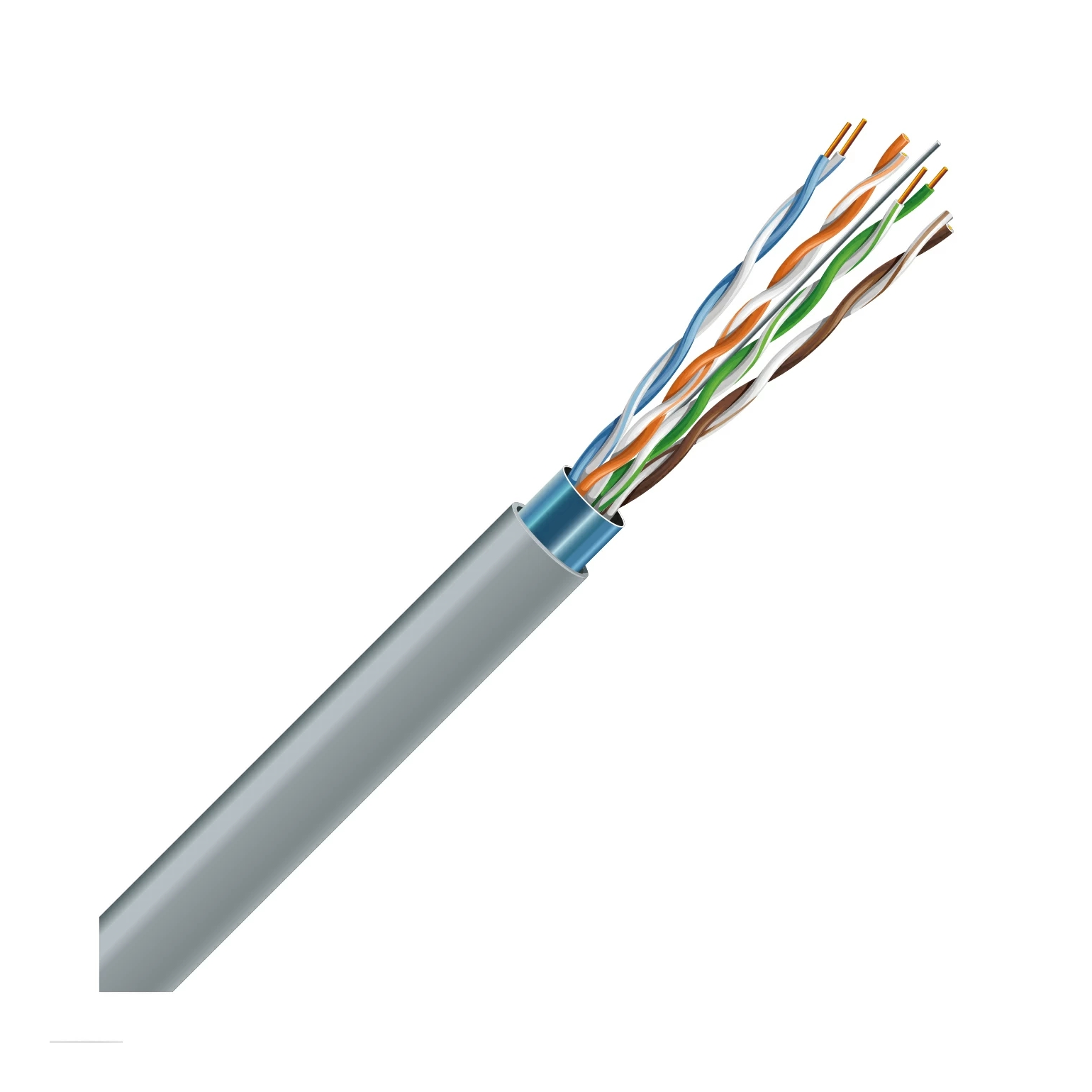 Кабель симметричный (витая пара) ЗЗЦМ Cat 5e F/UTP 4х2х24AWG, 305 м (72566)