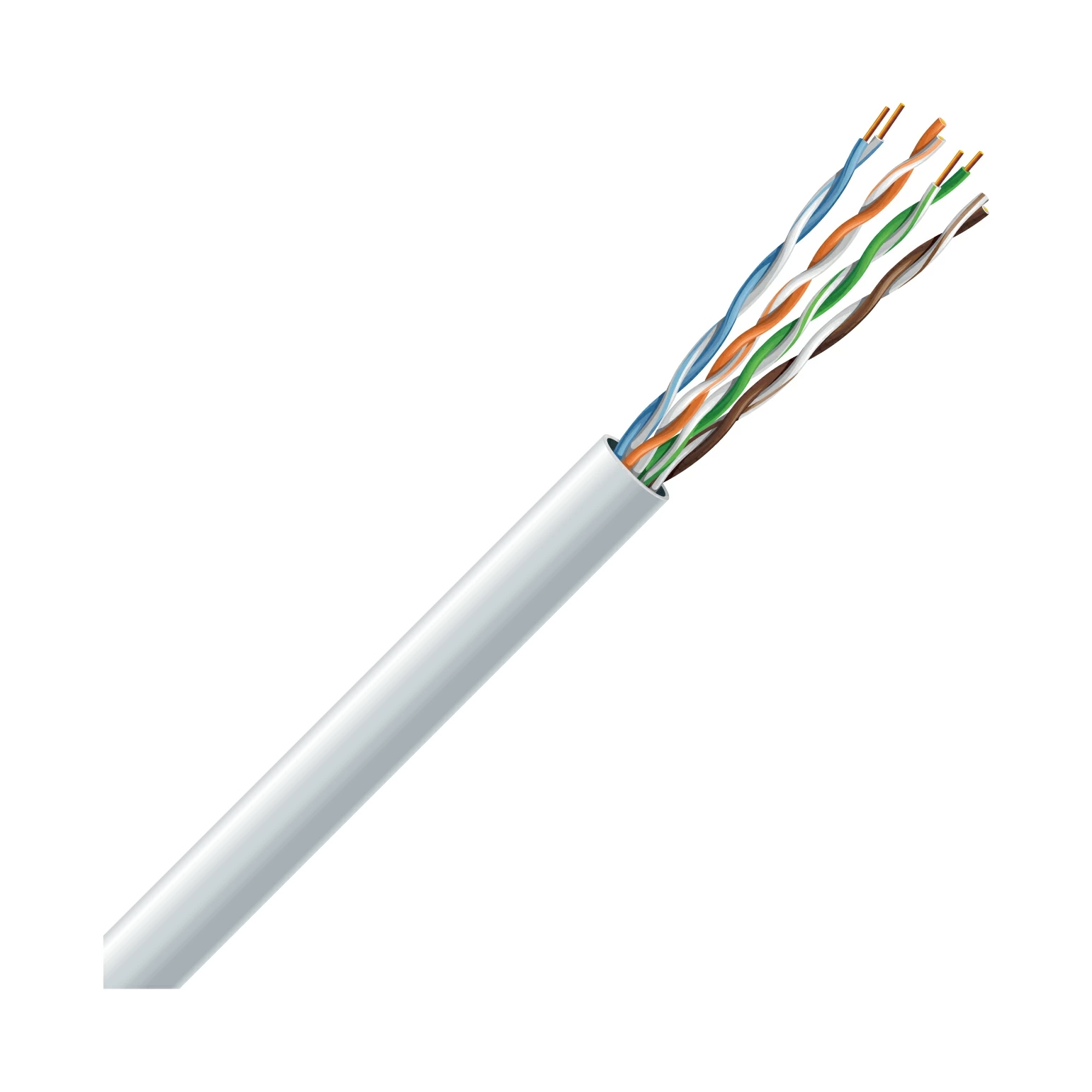 Кабель симетричний (вита пара) ЗЗКМ Cat 5e U/UTP 4x2x24AWG, 305 м (76385)