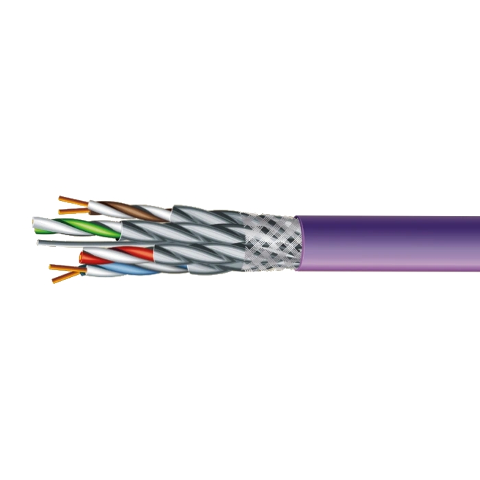 Кабель симетричний (вита пара) ЗЗКМ Cat 7 S/FTP 4x2x23AWG LSZH, 500 м (70910151)