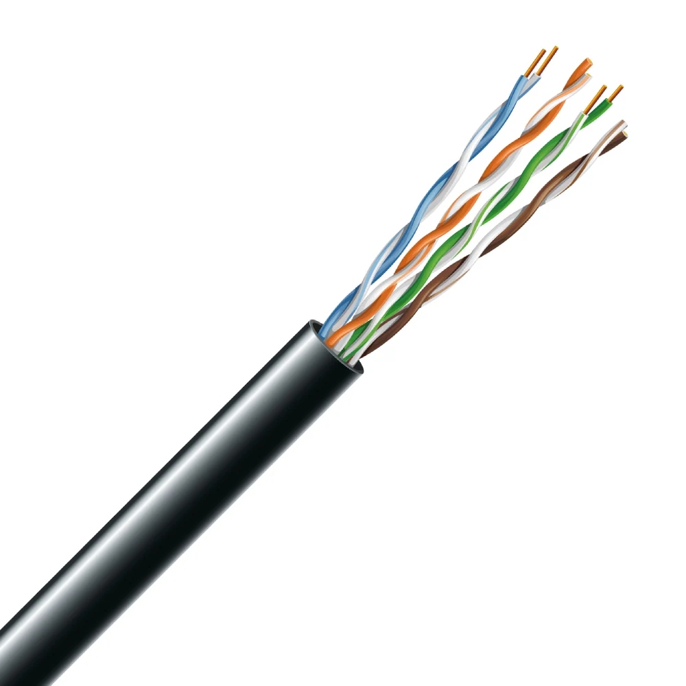 Кабель симетричний (вита пара) ЗЗКМ Cat 5e U/UTP 4x2x24AWG PE, 305 м (74269)