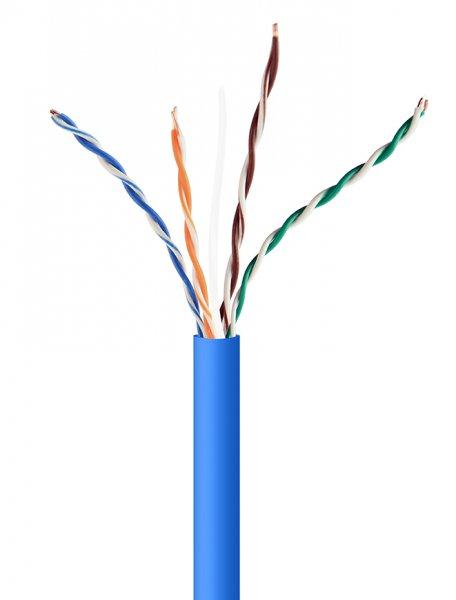 Кабель симетричний (вита пара) Cablexpert Cat 5e U/UTP 4x2x24AWG CCA, 305 м (UPC-5004E-SOL-B)