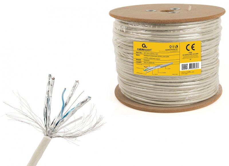 в продаже Кабель симметричный (витая пара) Cablexpert Cat 6a S/FTP 4x2x23AWG LSZH Cu, 305 м (SPC-6A-LSZHCU-SO) - фото 3