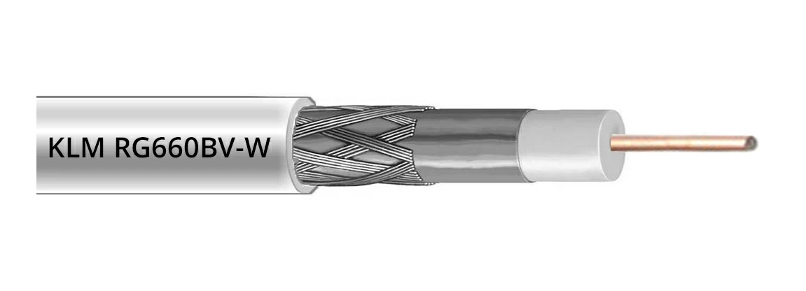 Кабель коаксиальный (радиочастотный) KLM RG660BV-W, 305 м