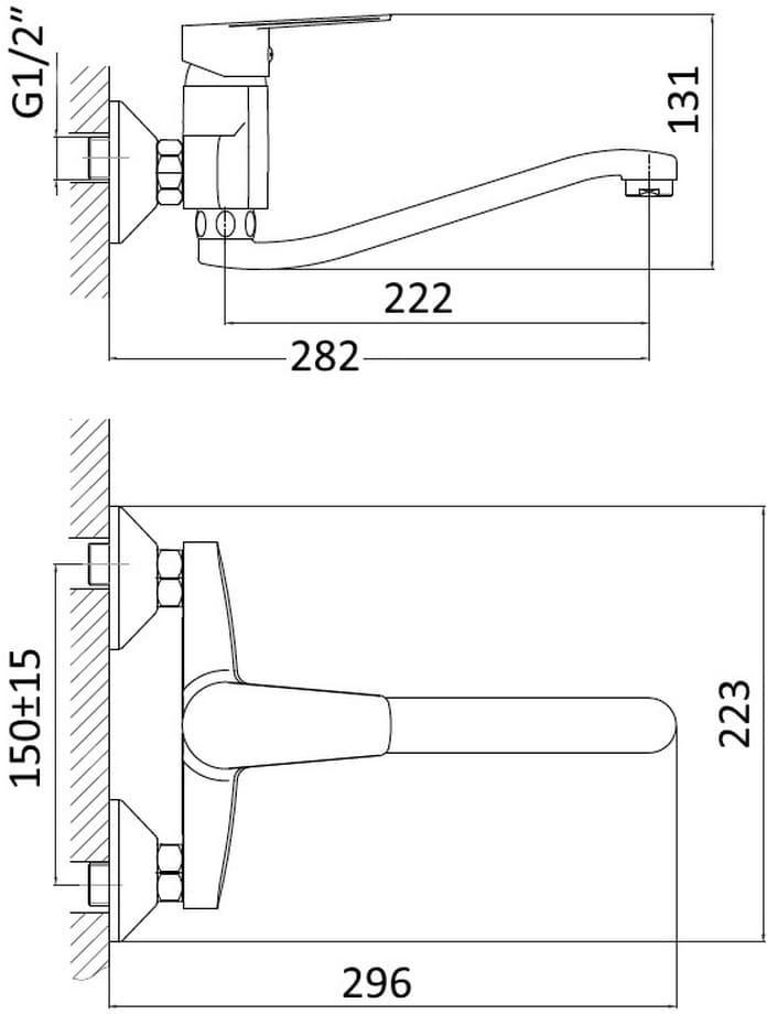 RJ Lotus RBZZ002-7 Габаритные размеры