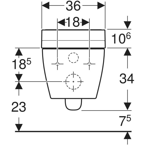 Geberit AquaClean Tuma Comfort (146.294.FW.1) Габаритні розміри