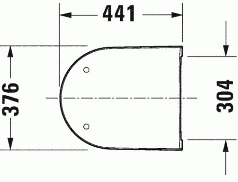 Duravit D-Neo 0021690000 Габаритні розміри