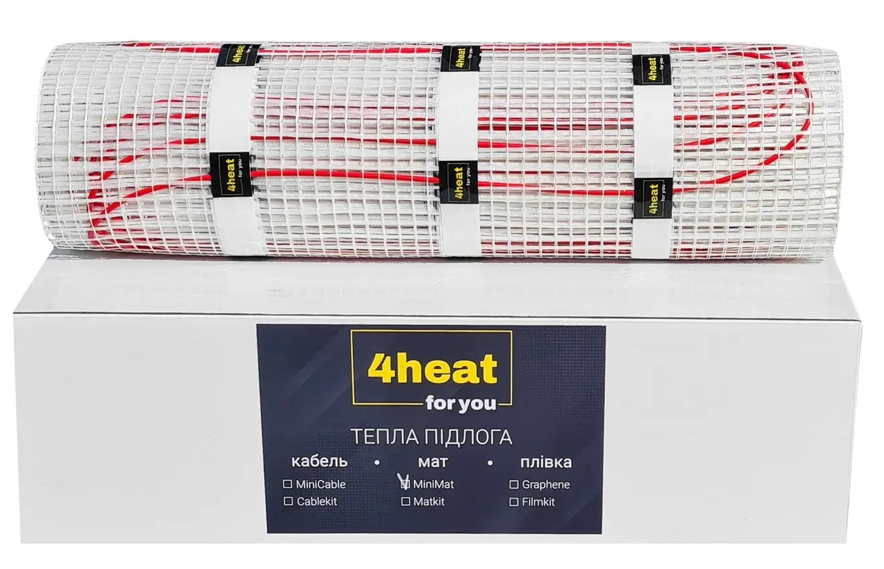 Тепла підлога 4Heat електрична 4Heat Minimat-150-1,5 м2, 225Вт