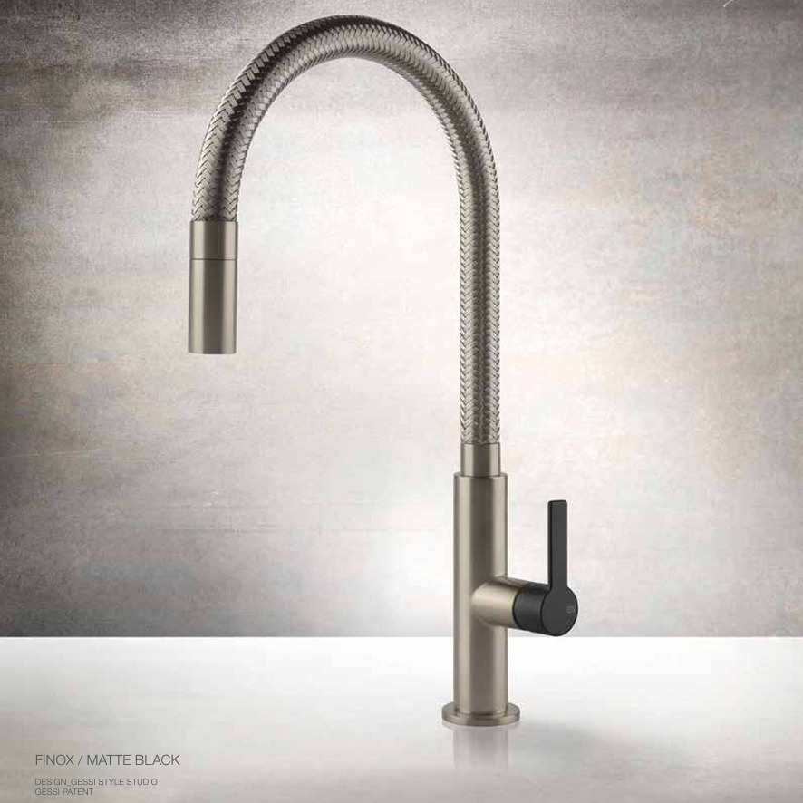 Смеситель для кухни Gessi Mesh Finox Matt Black (60003599) цена 28459 грн - фотография 2