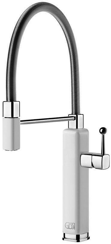 Белый смеситель Gessi Happy Glossy White (60061102)