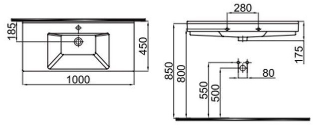 Idevit Merkur 100 (0201-5005) Габаритні розміри