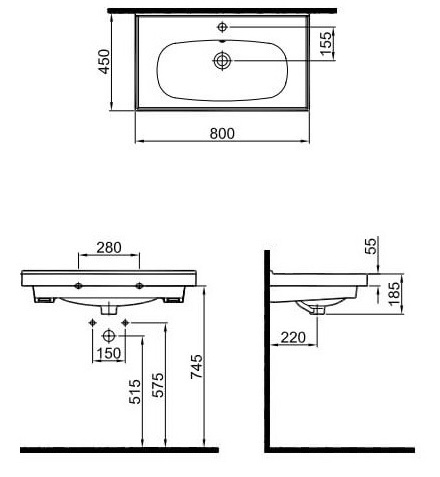 Sanwerk Basics 100 (UV0000145) Габаритные размеры