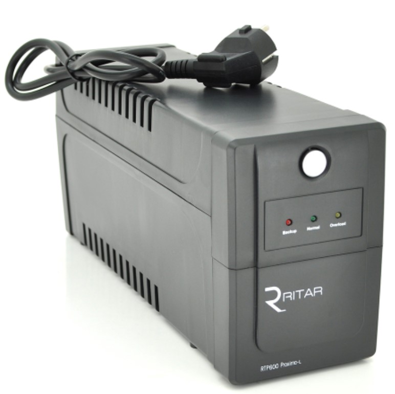 Джерело безперебійного живлення Ritar RTP600 (360W) Proxima-L (RTP600L) ціна 2340 грн - фотографія 2