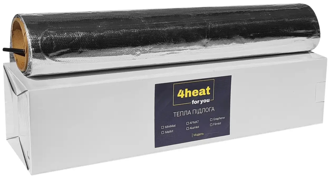 Алюмінієвий мат для теплої підлоги 4Heat Afmat 150-2,0 м2, 300Вт