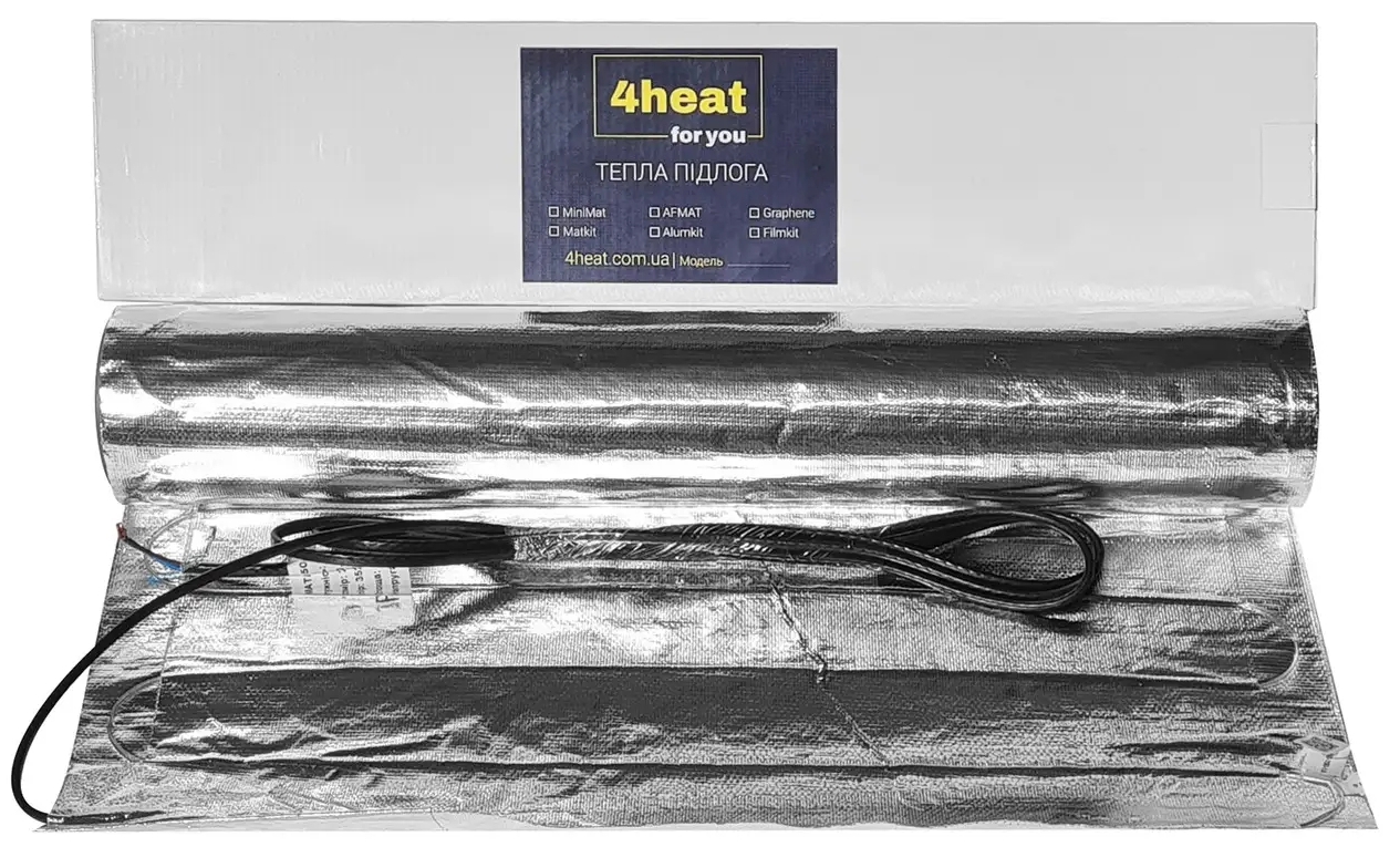 Комплект теплого пола 4Heat AlumKit Standart-1,0м2 + терморегулятор M5.16 цена 2620 грн - фотография 2