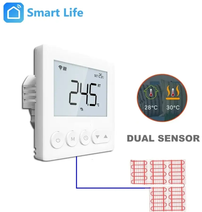 Комплект теплого пола 4Heat AlumKit WiFi-1,5м2 + терморегулятор AE-X цена 4136 грн - фотография 2