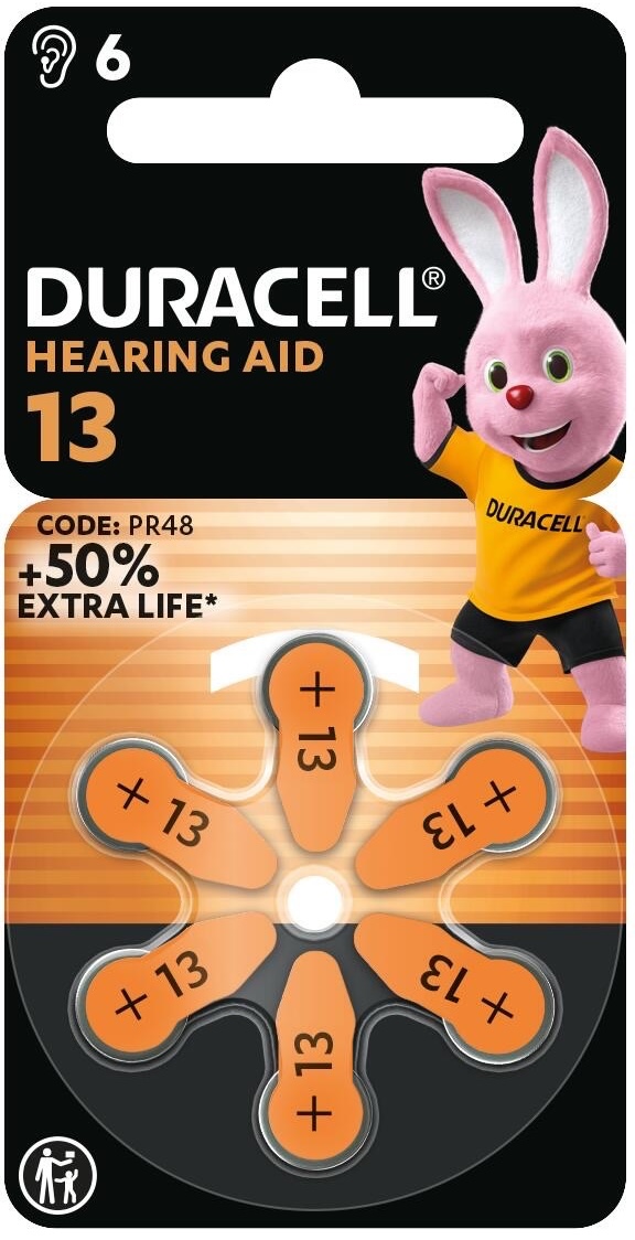 Duracell Hearing Aid 13 6 шт (5000394167070)