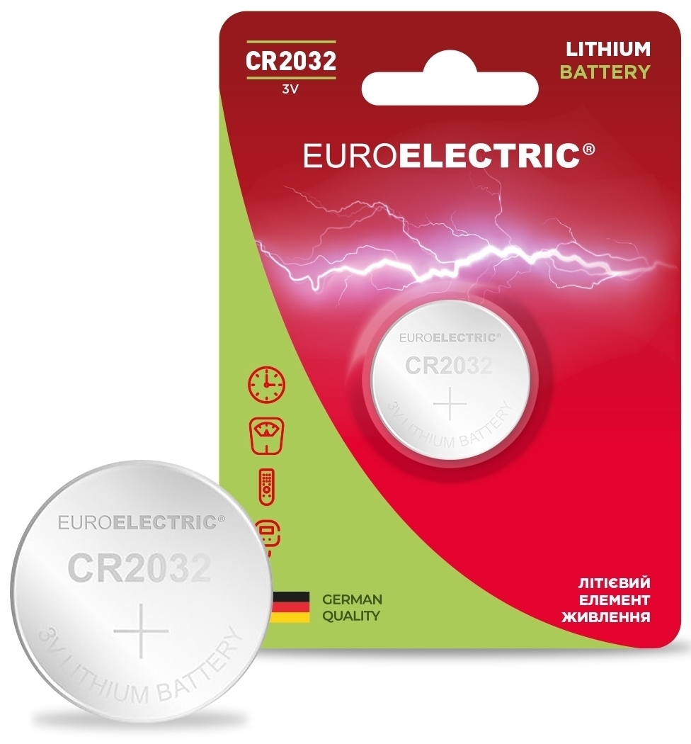 Отзывы батарейка Euroelectric литиевая CR2032 3V blister 1шт