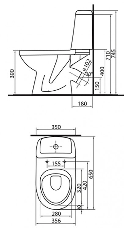 Kolo Solo 73207-000 Габаритные размеры