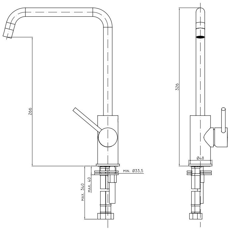 Paffoni Light Chrome LIG980CR Габаритные размеры