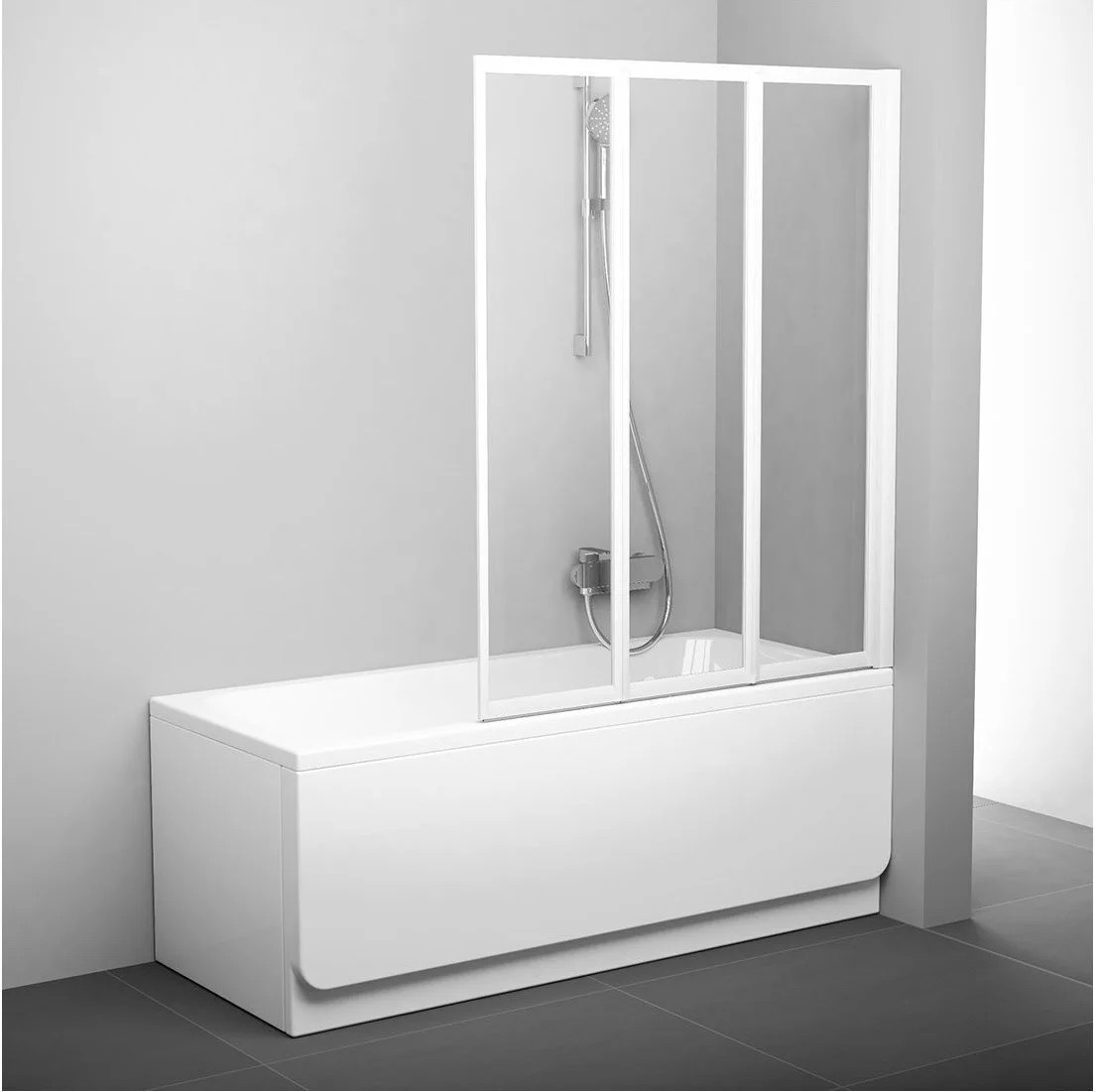 Душевая шторка Ravak VS3 130 Transparent (795V0100Z1) цена 12288 грн - фотография 2