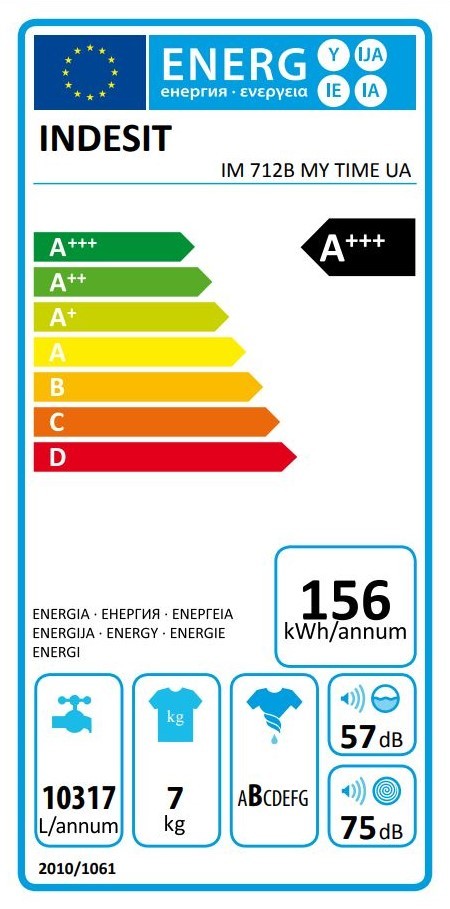 Пральна машина Indesit IM 712B MY TIME UA зовнішній вигляд - фото 9