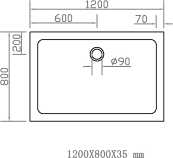 Volle Compuesto 120x80x3.5 см (4487.13128007) Габаритні розміри